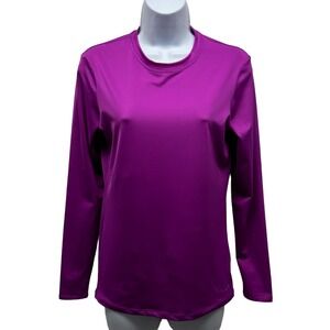EUC! Champion Women’s Sz L Purple Long Sleeve Fitted w/Stretch Pullover, V562